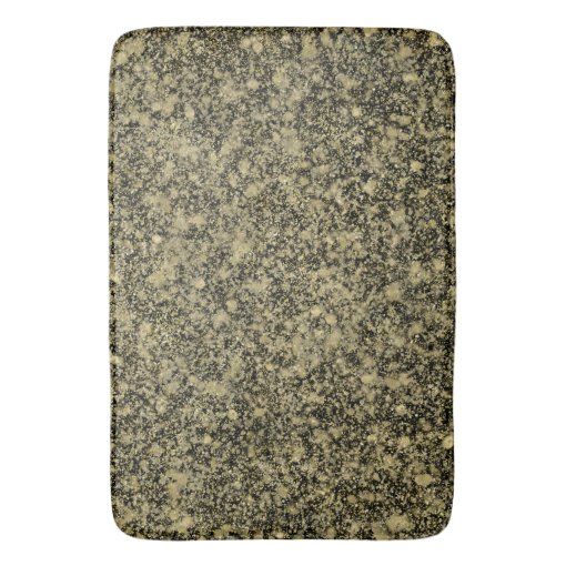 Black and Gold Glitter Sparkle Bath Mat Zazzle