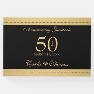 Black And Gold- Gold Wedding Anniversary