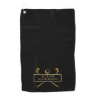 Black And Gold Golf Clubs Personalized 