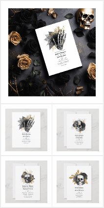 Black and Gold Gothic Wedding