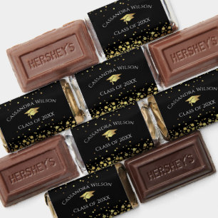 Black and Gold Graduation Hershey's Miniatures