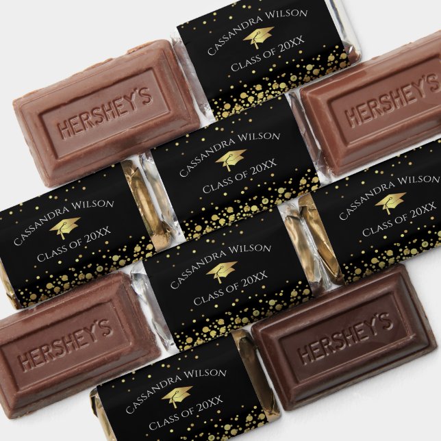 Black and Gold Graduation Hershey's Miniatures (Assorted)