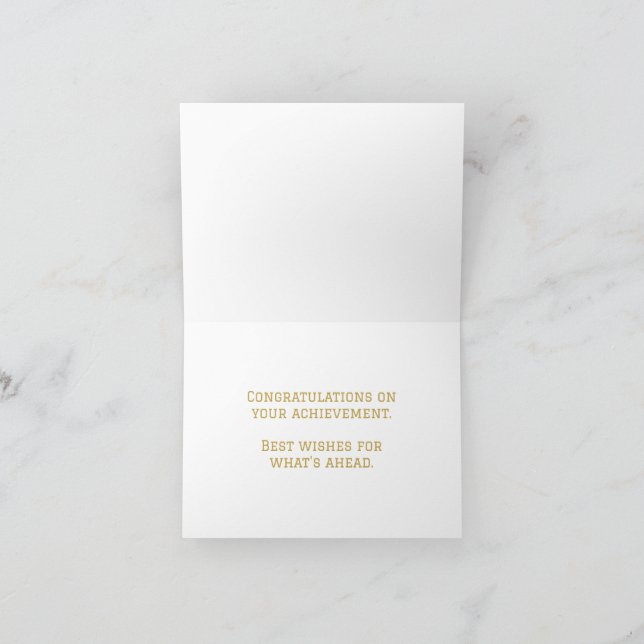 Black and Gold Graduation Note Cards | 2026 (Inside)
