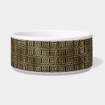 Black and Gold Greek Key Pattern   Bowl<br><div class="desc">Elegant black and gold Greek key pattern - an ancient motif with a modern flair</div>