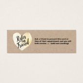 Black and Gold Heart Script Calligraphy Referral (Front)