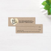 Black and Gold Heart Script Calligraphy Referral (Desk)