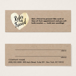 Black and Gold Heart Script Calligraphy Referral