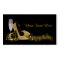 Black and Gold High Heel Shoe