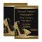 Black and Gold High Heels Womans 50th Birthday