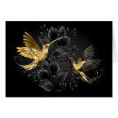 Black and Gold Hummingbird (Front Horizontal)