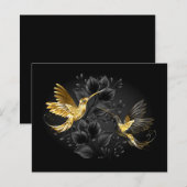 Black and Gold Hummingbird (Front/Back)