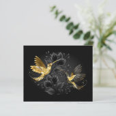 Black and Gold Hummingbird (Standing Front)