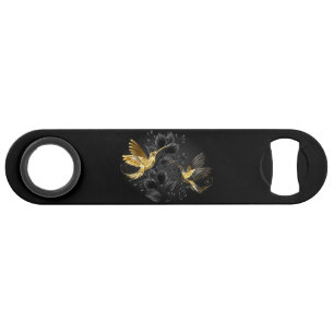 Black and Gold Hummingbird Bar Key