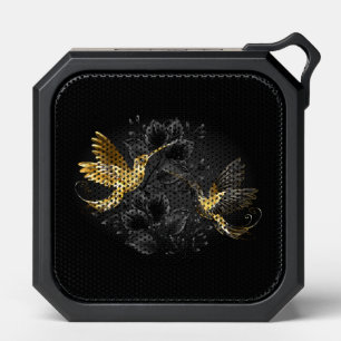 Black and Gold Hummingbird Bluetooth Speaker