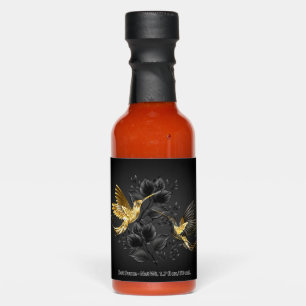 Black and Gold Hummingbird Hot Sauces