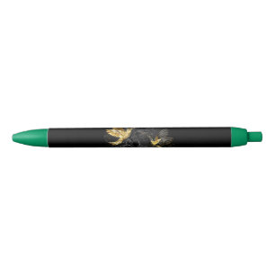 Black and Gold Hummingbird Pen