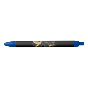 Black and Gold Hummingbird Pen