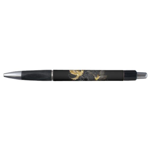 Black and Gold Hummingbird Pen