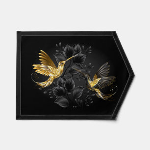 Black and Gold Hummingbird Pennant
