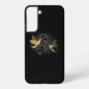 Black and Gold Hummingbird Samsung Galaxy S22+ Case