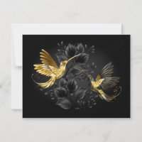 Black and Gold Hummingbird