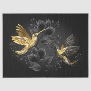 Black and Gold Hummingbird Tissue Paper