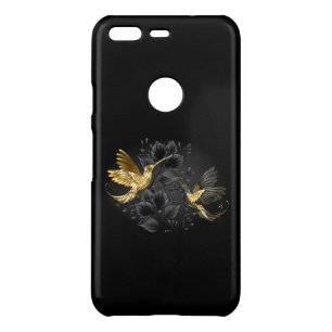 Black and Gold Hummingbird Uncommon Google Pixel Case