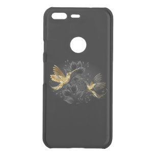 Black and Gold Hummingbird Uncommon Google Pixel Case