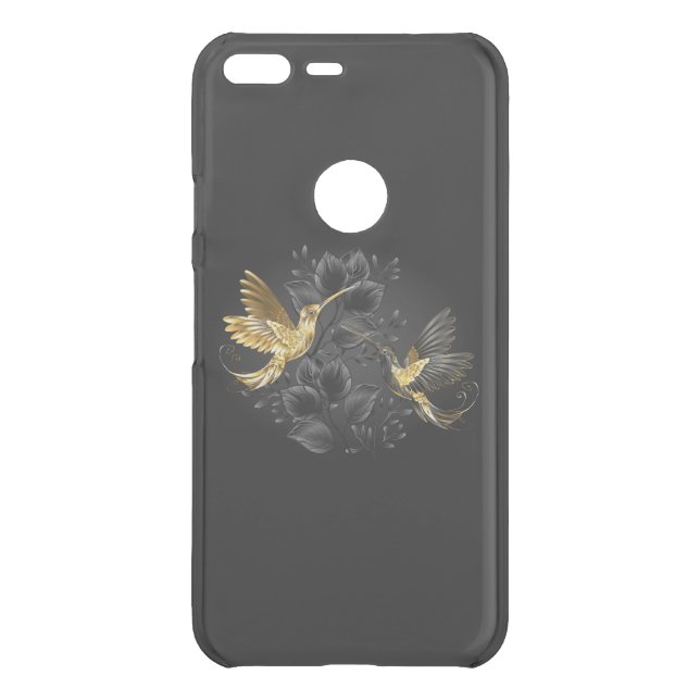 Black and Gold Hummingbird Uncommon Google Pixel XL Case (Back)