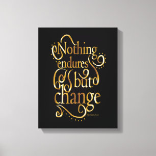Black And Gold  Inspirational Quote Canvas Print