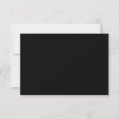 Black and Gold Invitation Reply Card Insert (Back)