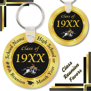 Black and Gold, Knight theme, Class Reunion Gifts, Keychain