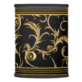 Black and Gold Lamp Shade (Left)