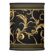 Black and Gold Lamp Shade (Right)