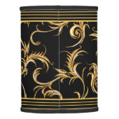 Black and Gold Lamp Shade (Back)