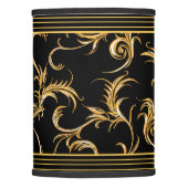 Black and Gold Lamp Shade (Front)
