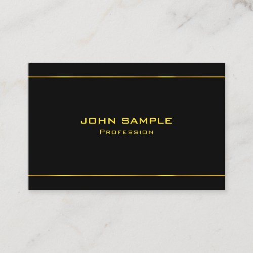 Black And Gold Lights Fashionable Glam Modern Business Card