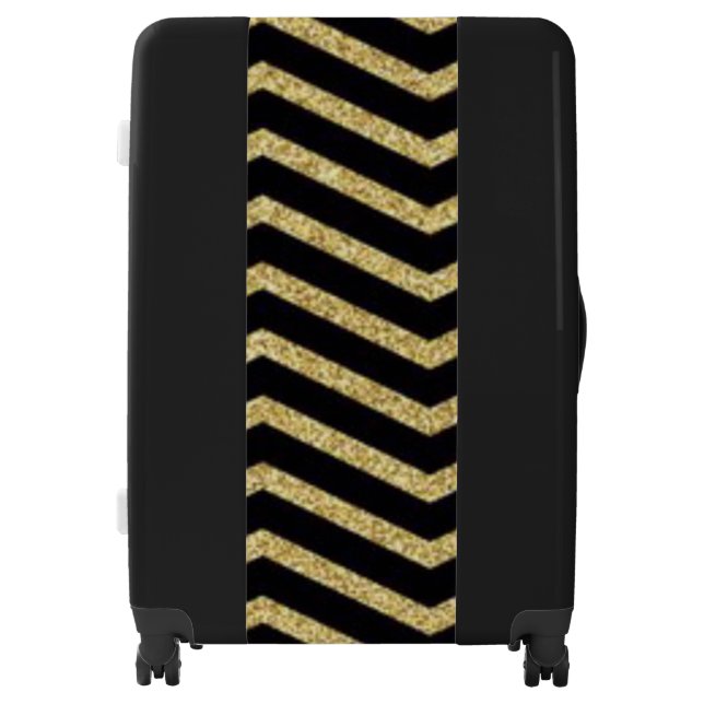 Black and Gold Luggage (Front)