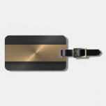 Black And Gold Luggage Tag at Zazzle