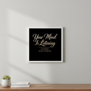 Black and Gold Luxe Mental Health Art