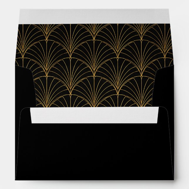 Black and Gold Luxury Envelope (Back (Bottom))