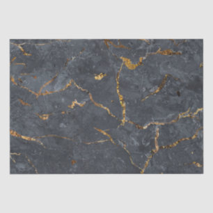 Black and gold luxury marble tissue paper