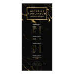Black and Gold Marble Designer Rack Card