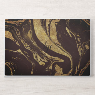 Black and Gold  marble HP EliteBook 850 Laptop Skin