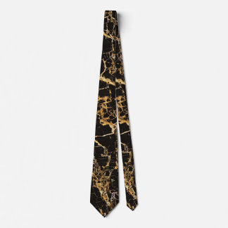 Black and Gold Marble, Neck Tie