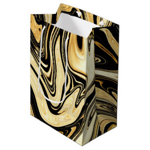 Black and Gold Medium Gift Bag