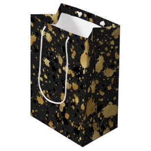 Black and Gold Medium Gift Bag