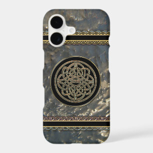 Black and Gold Metal Celtic Knot on iPhone 7 Case