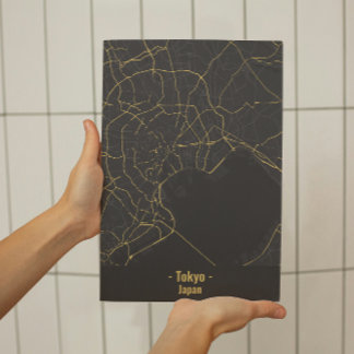 Black and Gold Minimalist Tokyo City Poster