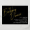 Black and Gold | Modern Elegant Birthday Dinner